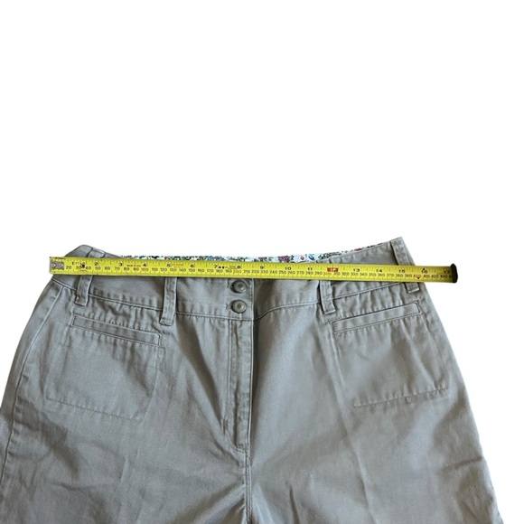 Van Heusen Casual Tan Cropped Pants Women size 10 spring summer capris Capri - Picture 7 of 8